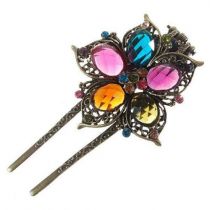 Заколка с клипсой для волос с кристаллами