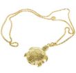 Женские часы в виде золотой черепахи на цепочке